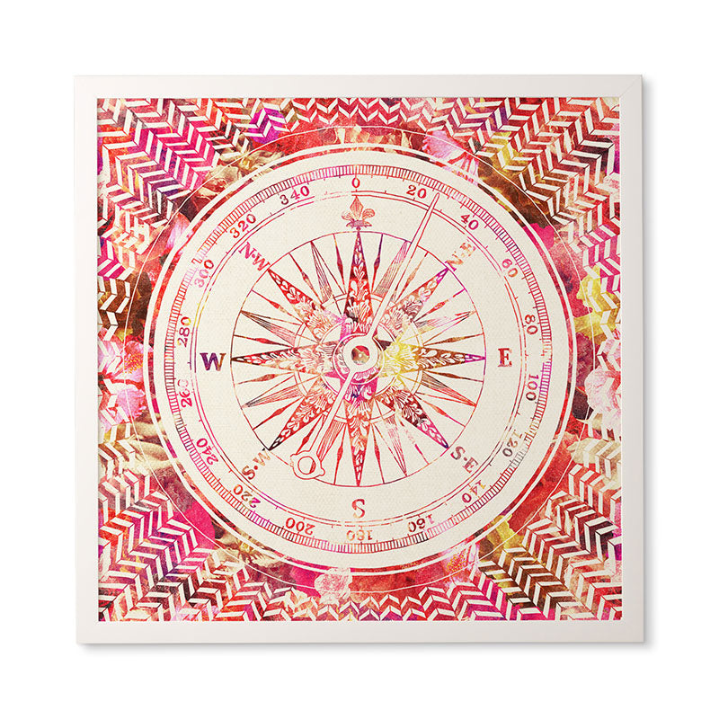 Bianca Green Follow Your Own Path Pink Framed Wall Art