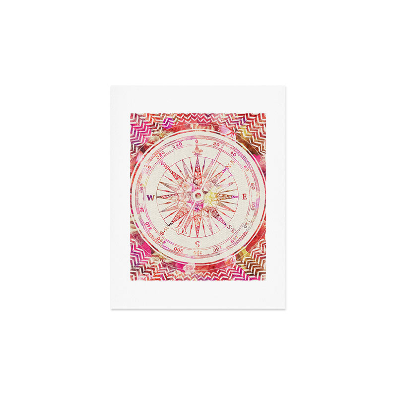 Bianca Green Follow Your Own Path Pink Art Print