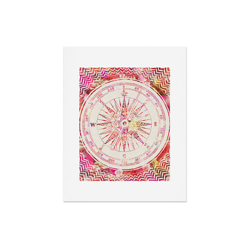 Bianca Green Follow Your Own Path Pink Art Print