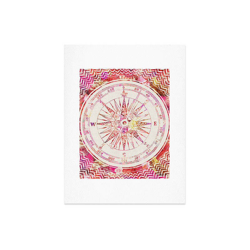 Bianca Green Follow Your Own Path Pink Art Print