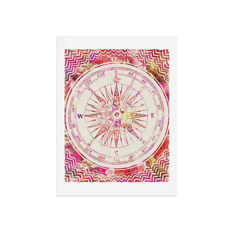 Bianca Green Follow Your Own Path Pink Art Print