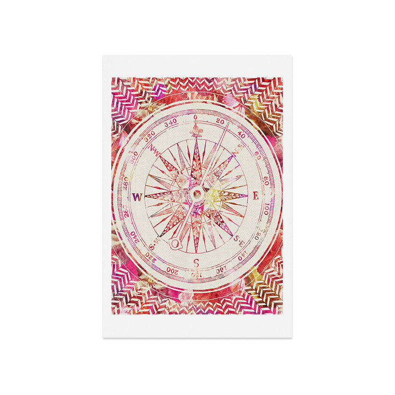 Bianca Green Follow Your Own Path Pink Art Print