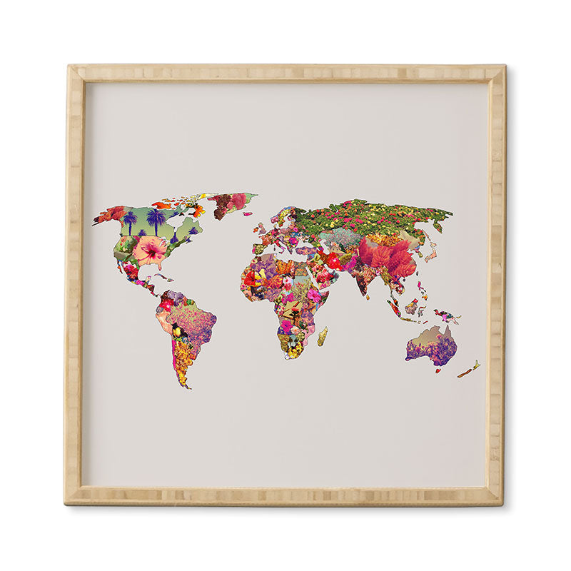 Bianca Green Its Your World Framed Wall Art