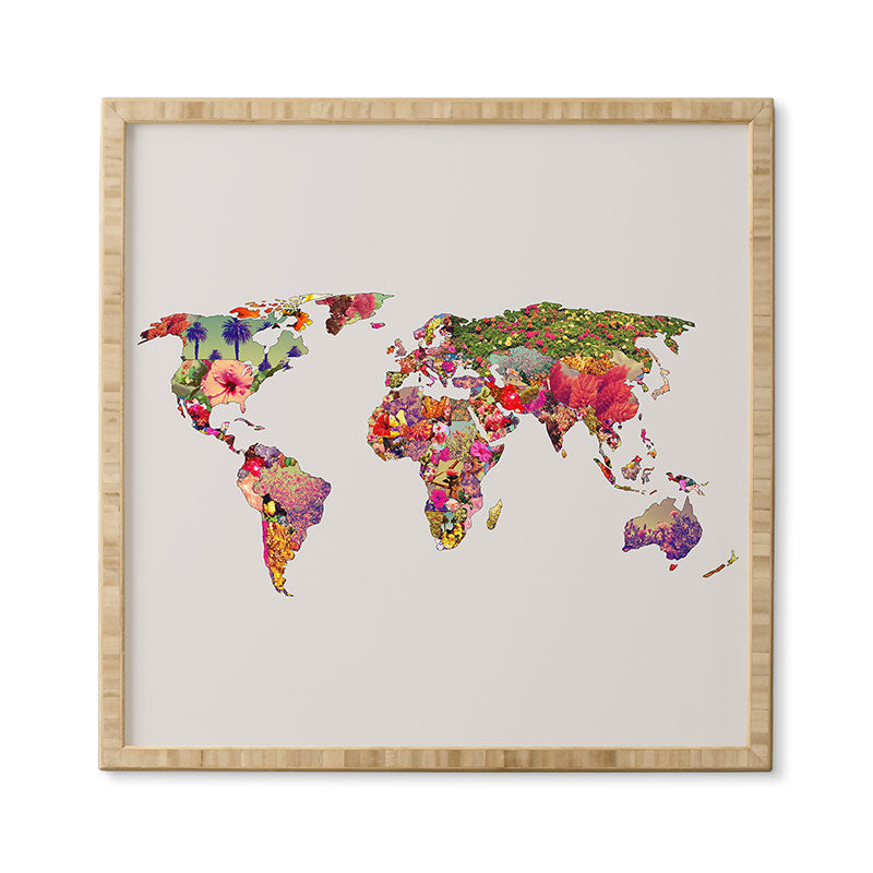 Bianca Green Its Your World Framed Wall Art