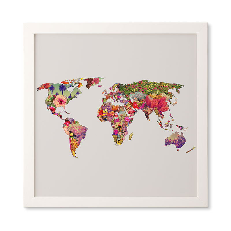 Bianca Green Its Your World Framed Wall Art