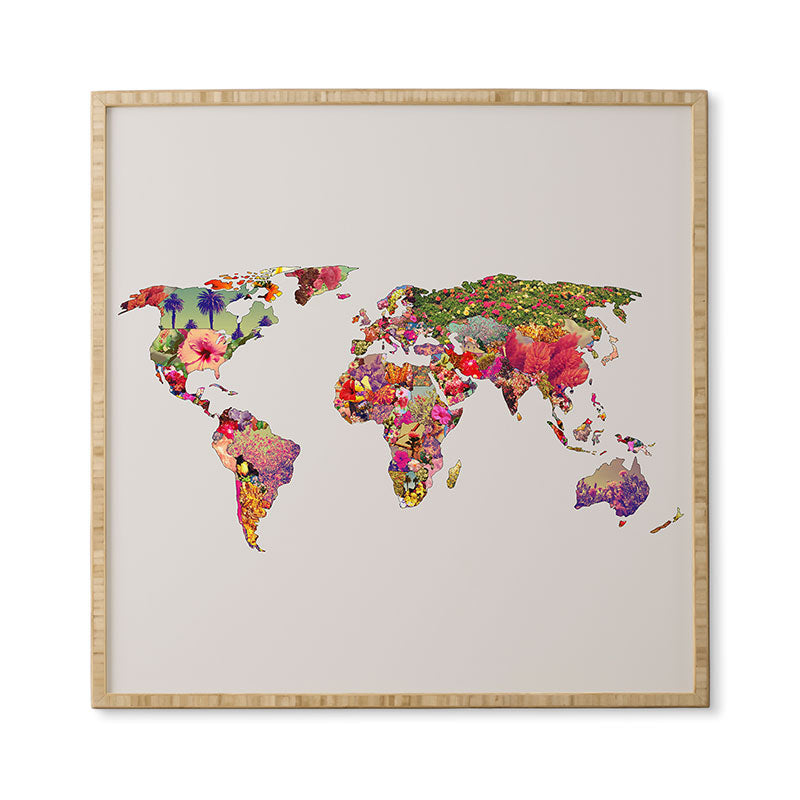 Bianca Green Its Your World Framed Wall Art