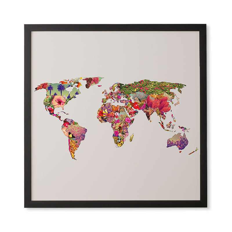 Bianca Green Its Your World Framed Wall Art