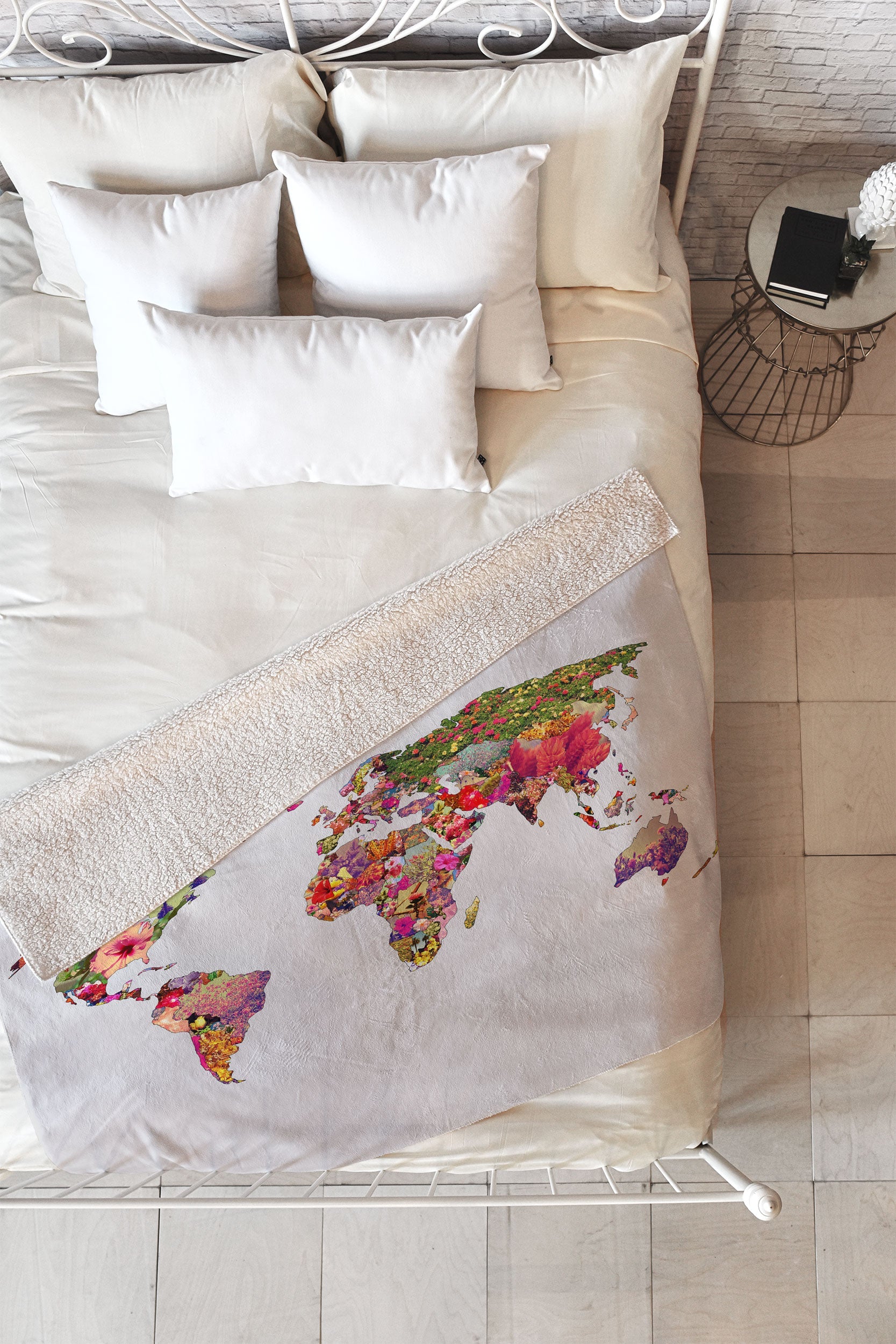 Bianca Green Its Your World Fleece Throw Blanket