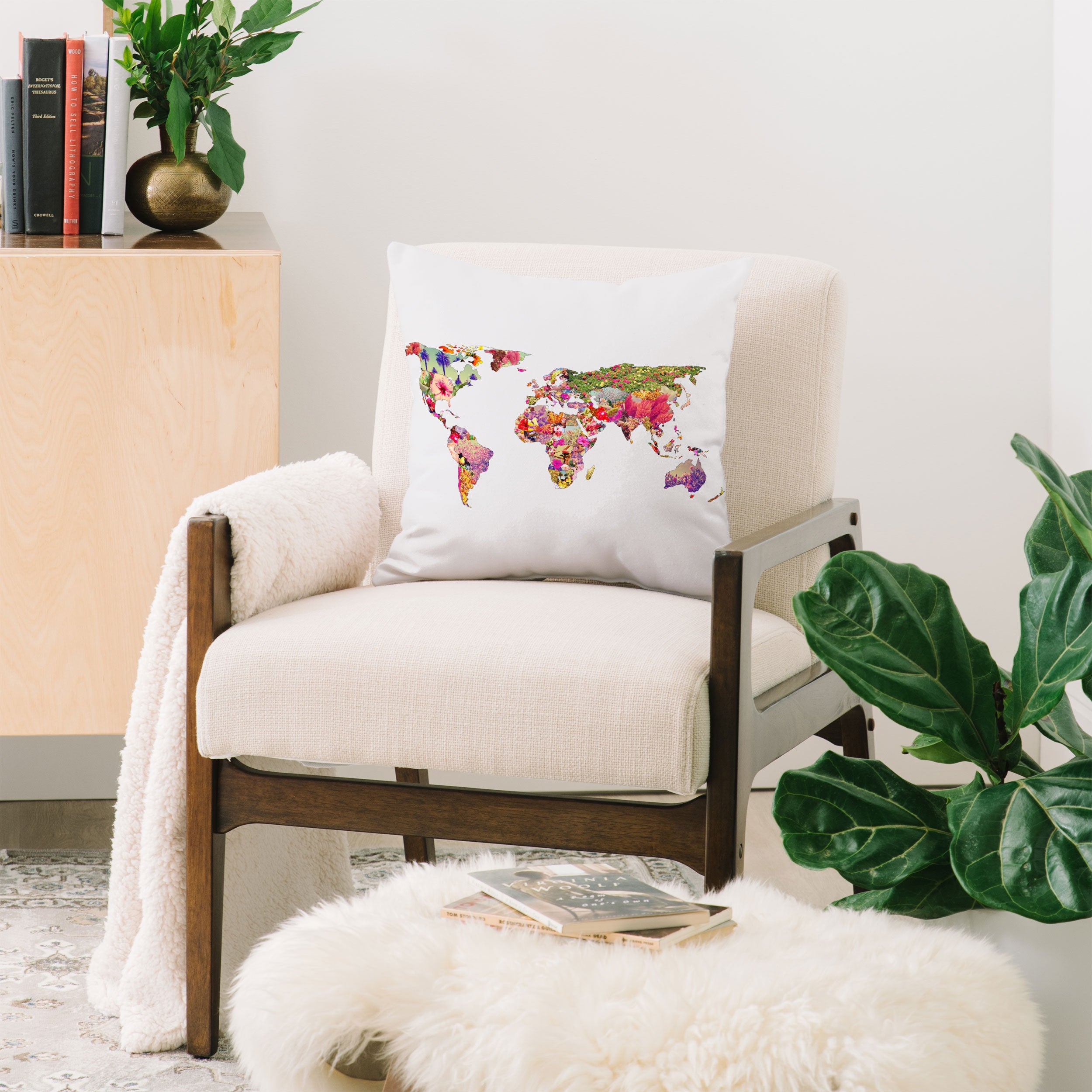 Bianca Green Its Your World Throw Pillow