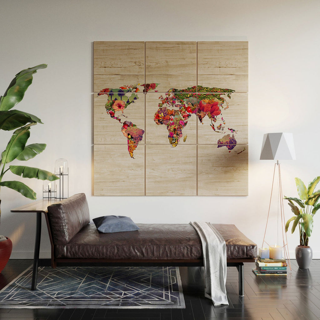 Bianca Green Its Your World Wood Wall Mural