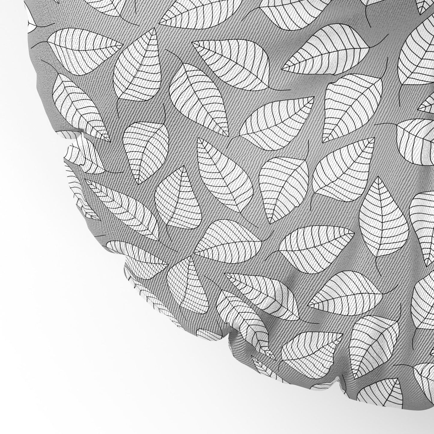 Bianca Green Leafy Floor Pillow Round
