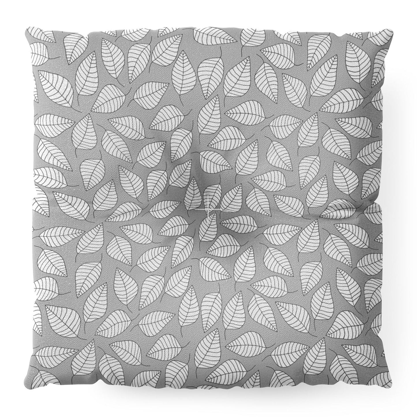 Bianca Green Leafy Floor Pillow Square
