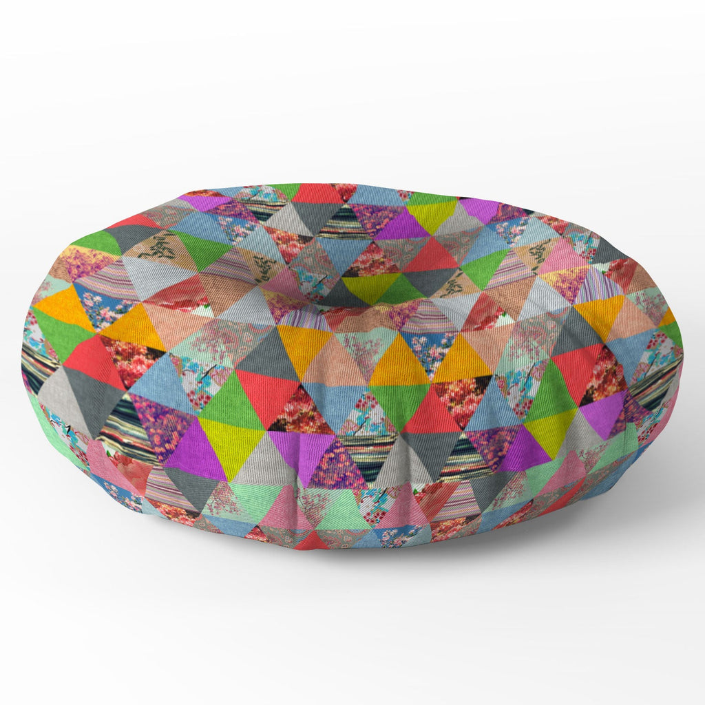 Bianca Green Lost In Pyramid Floor Pillow Round