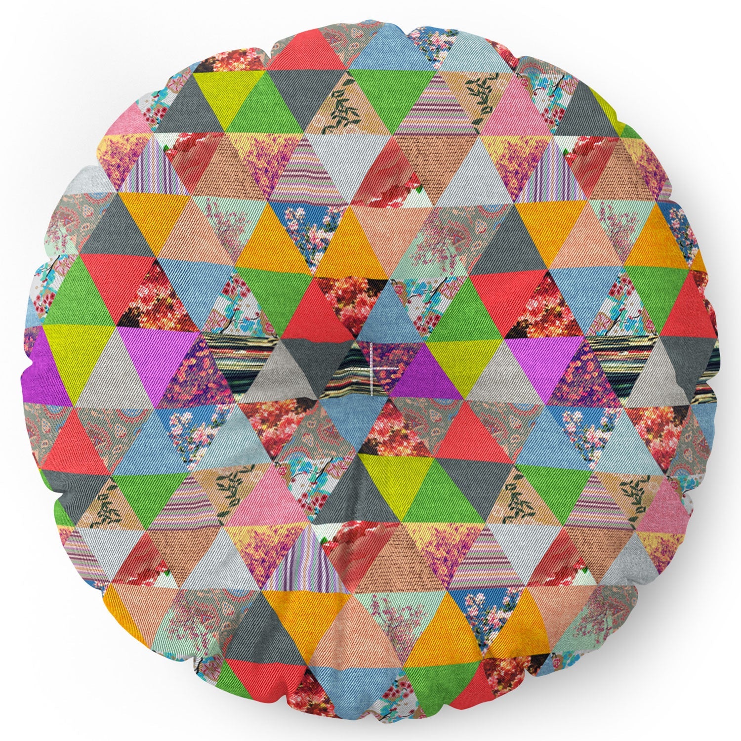 Bianca Green Lost In Pyramid Floor Pillow Round