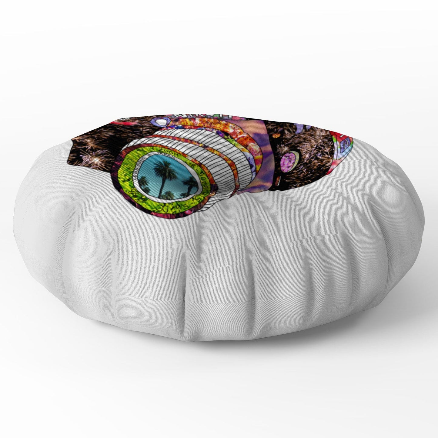 Bianca Green Picture This Floor Pillow Round