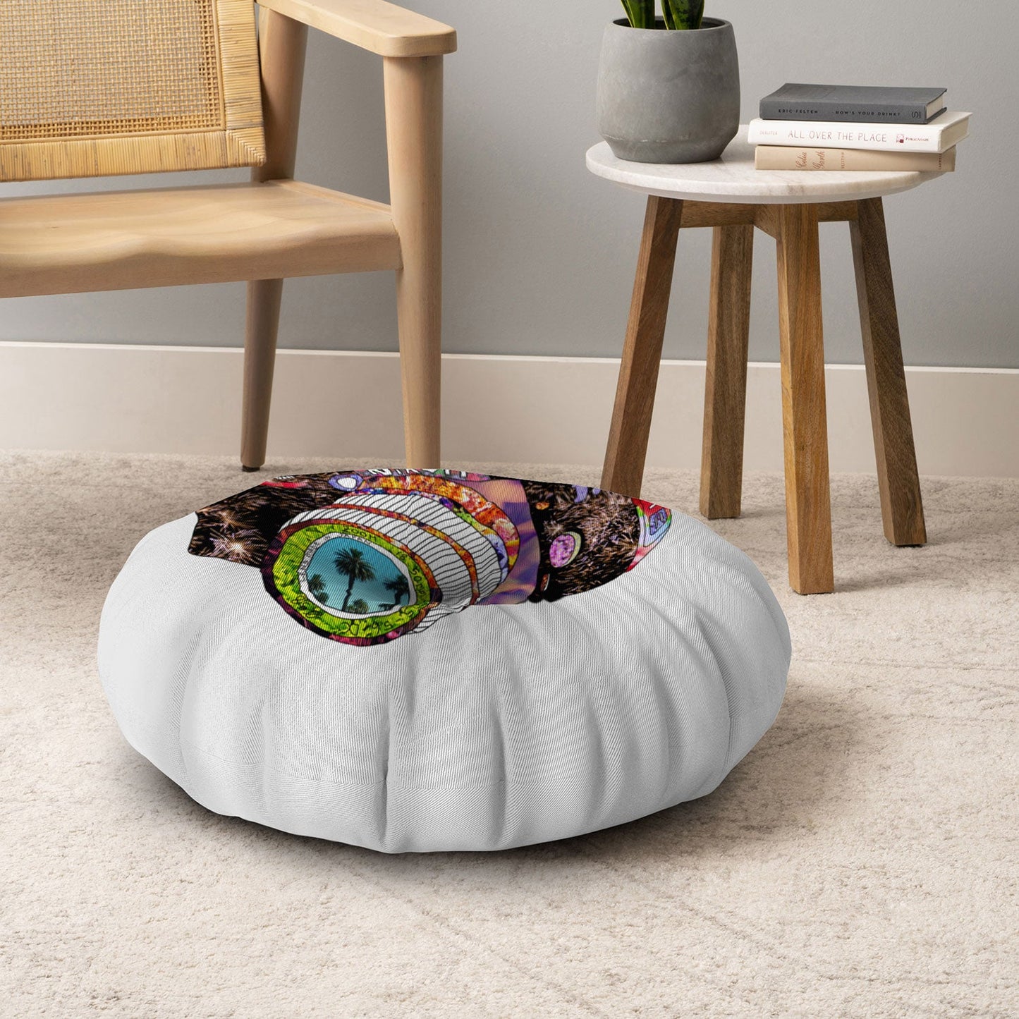 Bianca Green Picture This Floor Pillow Round