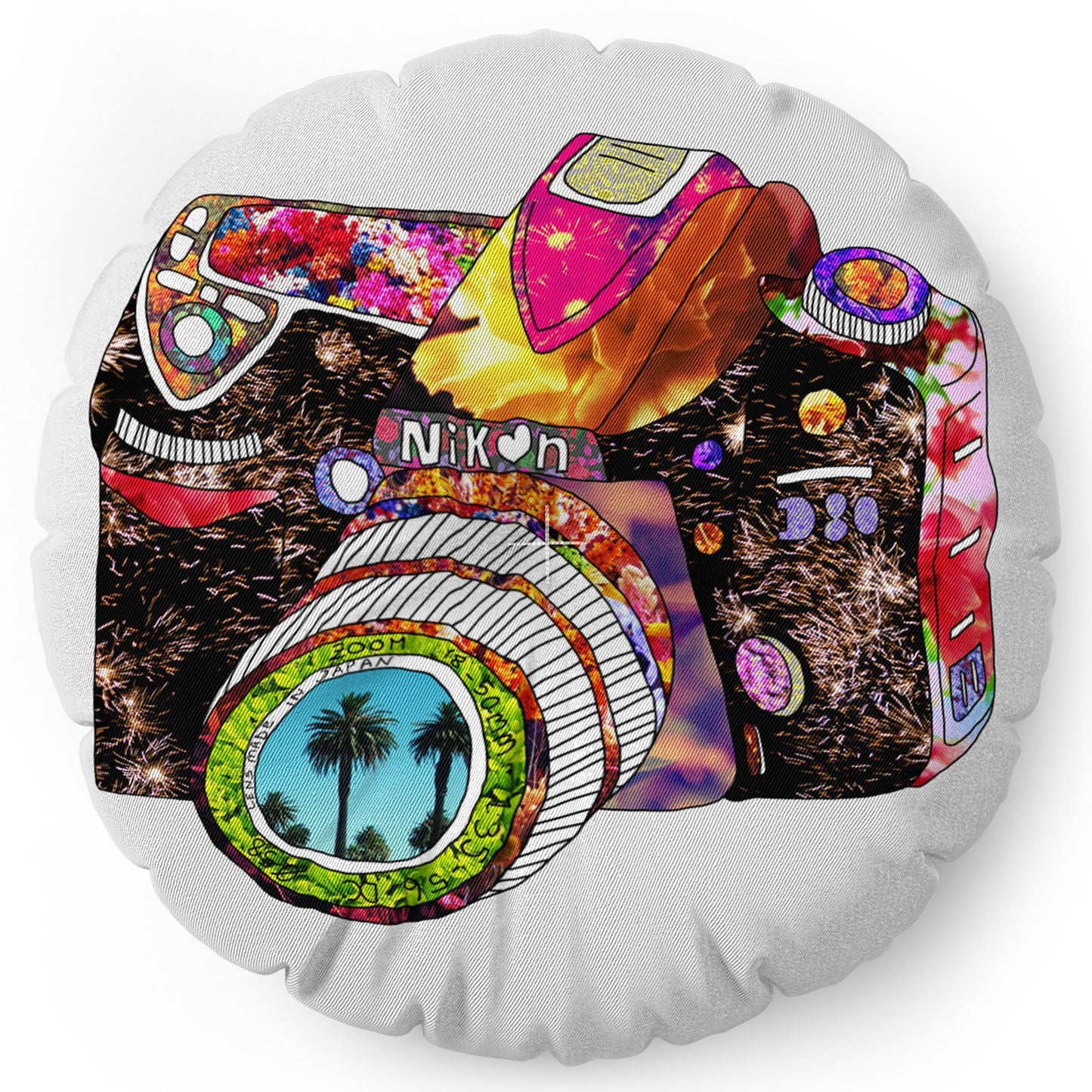 Bianca Green Picture This Floor Pillow Round