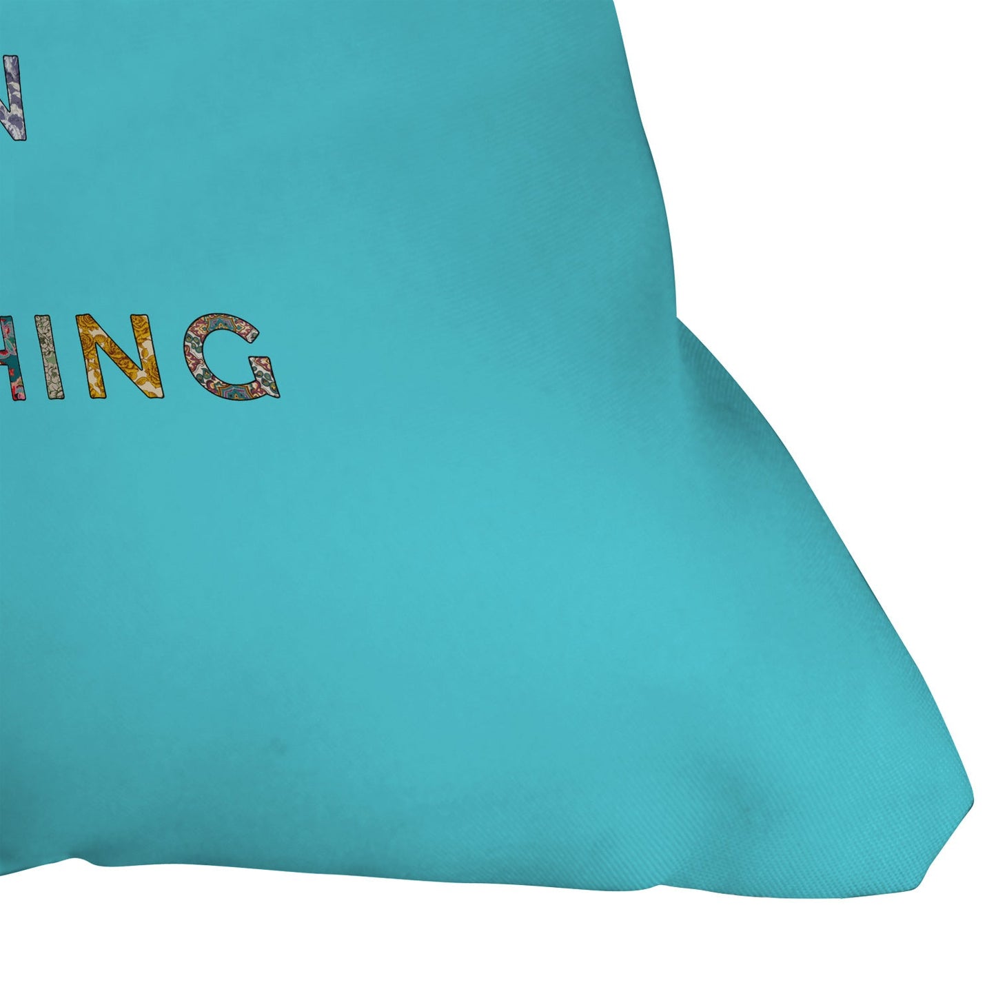 Bianca Green Queen Of Everything Blue Throw Pillow