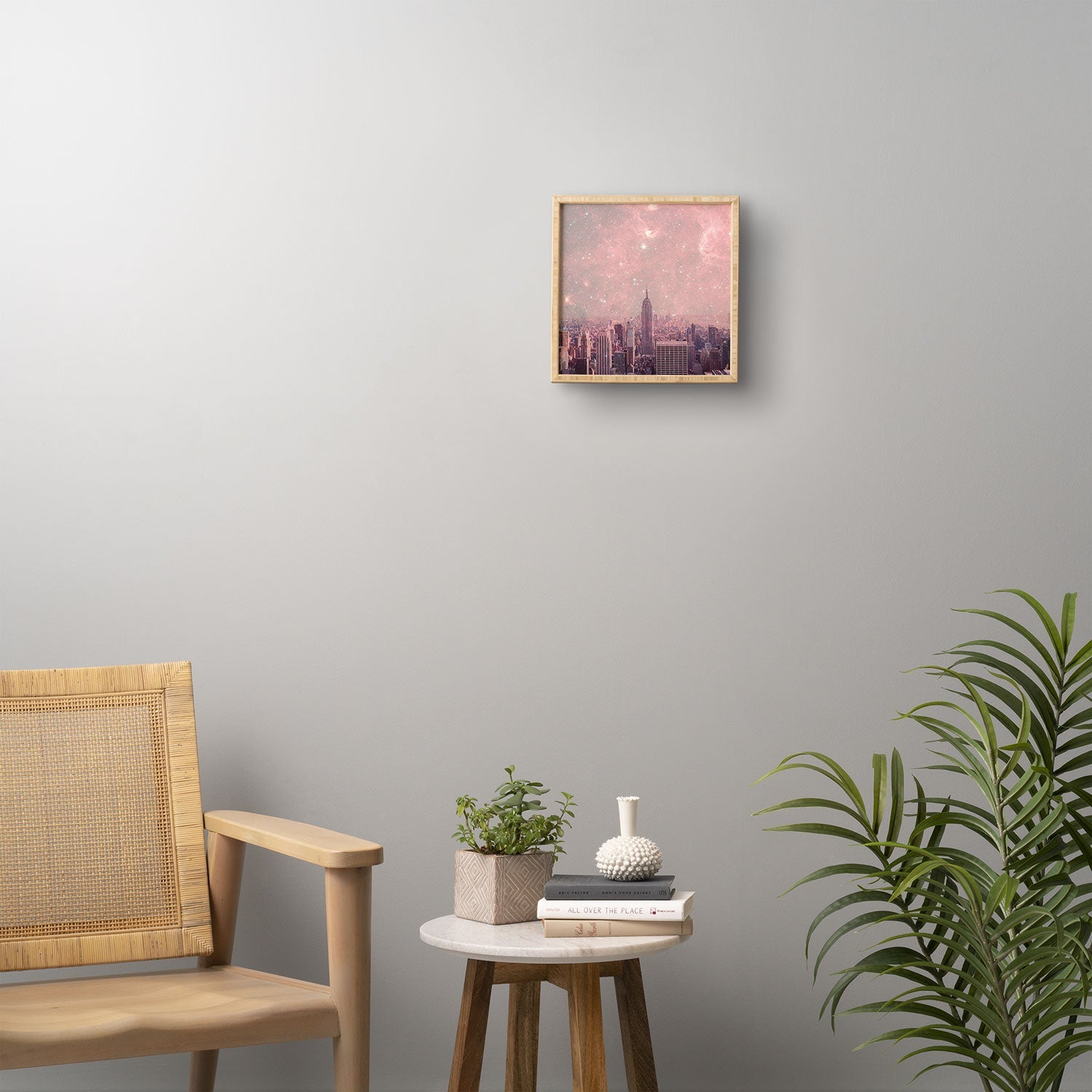 Bianca Green Stardust Covering New York Framed Wall Art