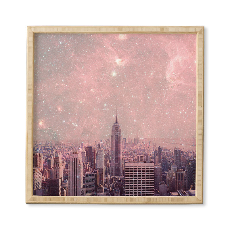 Bianca Green Stardust Covering New York Framed Wall Art