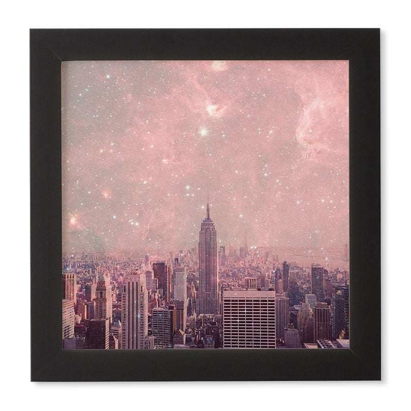 Bianca Green Stardust Covering New York Framed Wall Art