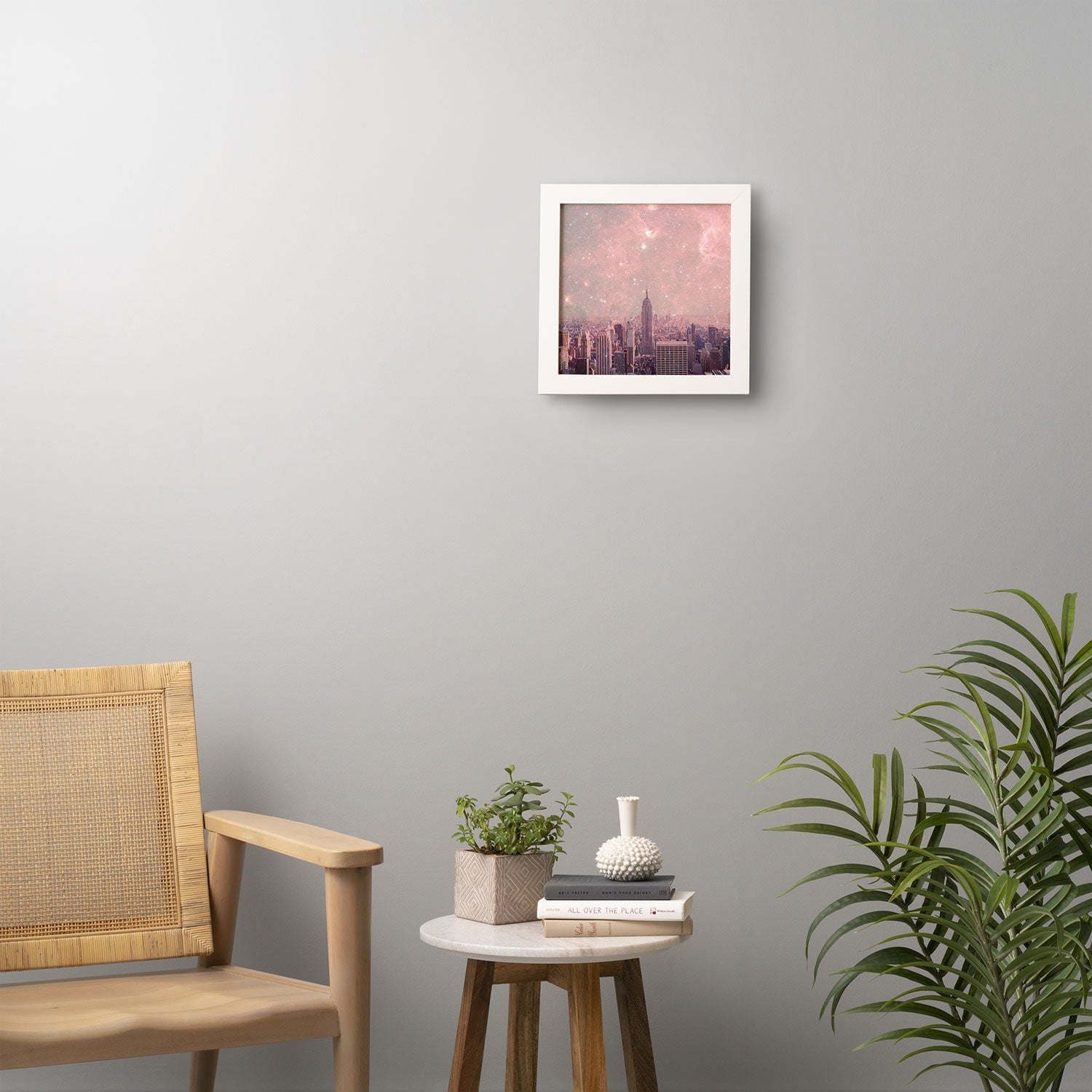 Bianca Green Stardust Covering New York Framed Wall Art