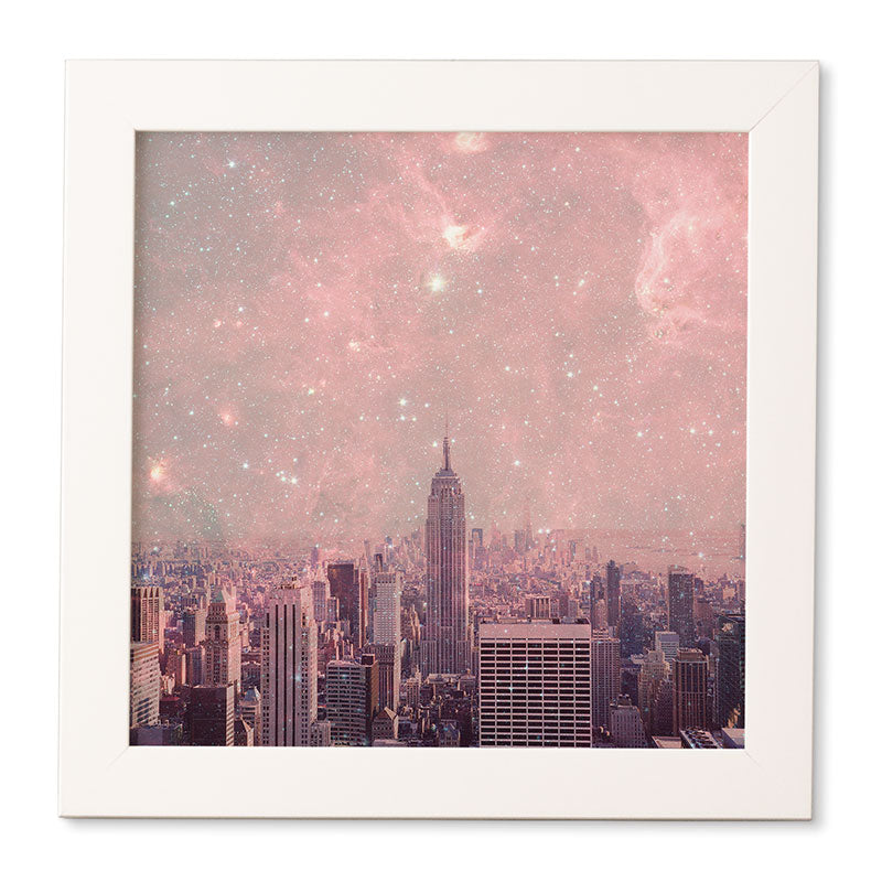 Bianca Green Stardust Covering New York Framed Wall Art