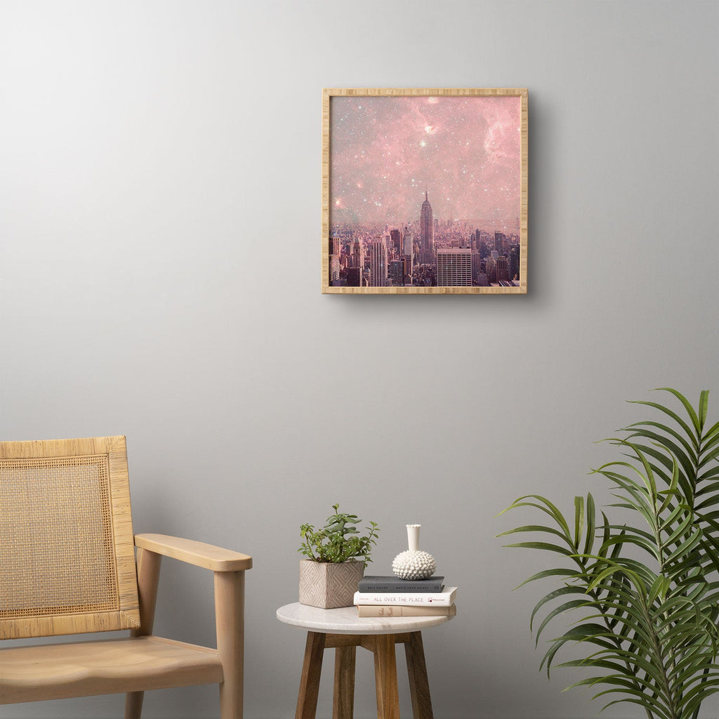 Bianca Green Stardust Covering New York Framed Wall Art