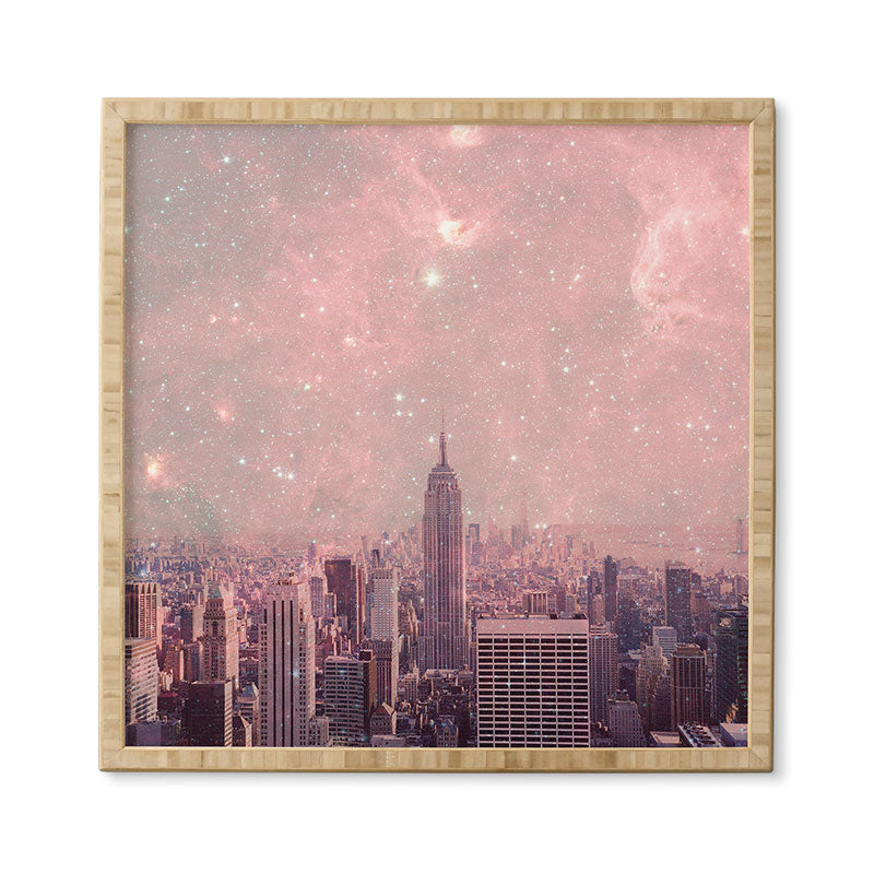 Bianca Green Stardust Covering New York Framed Wall Art