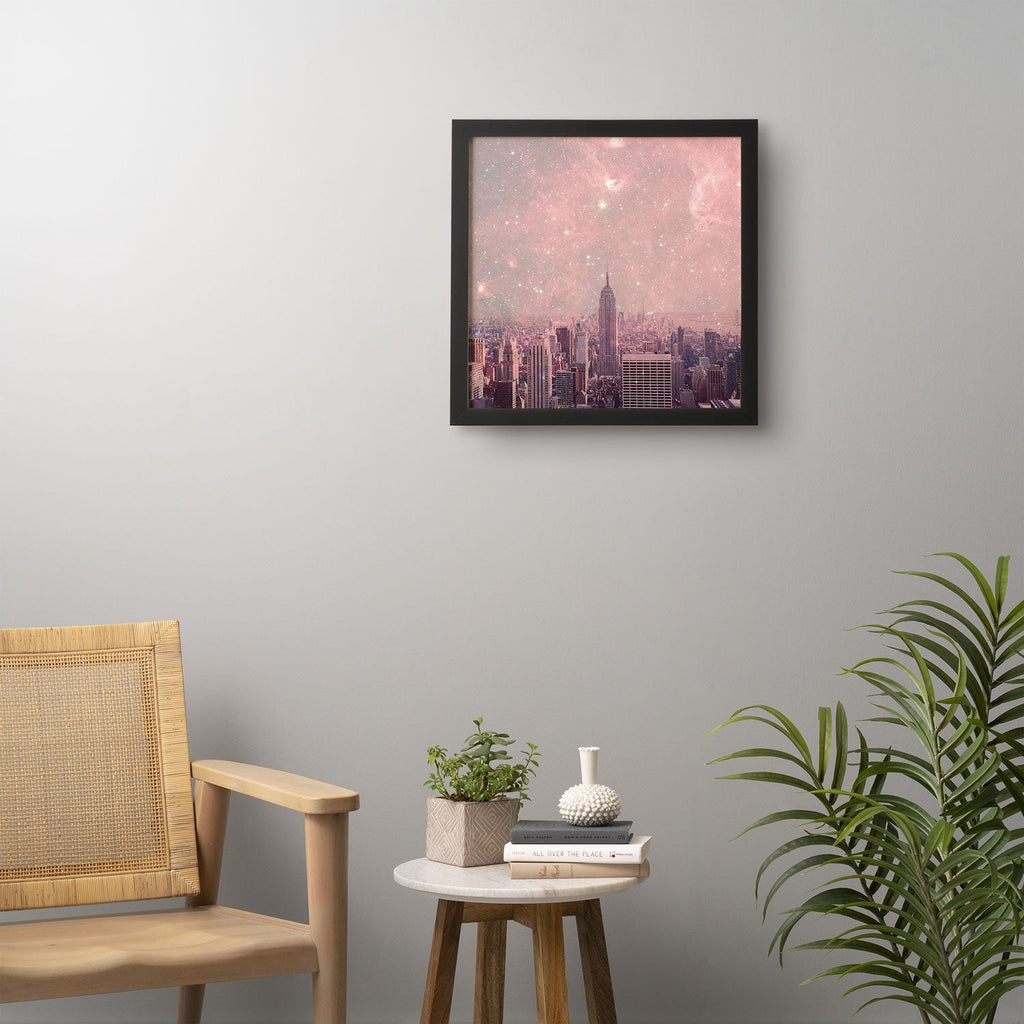 Bianca Green Stardust Covering New York Framed Wall Art