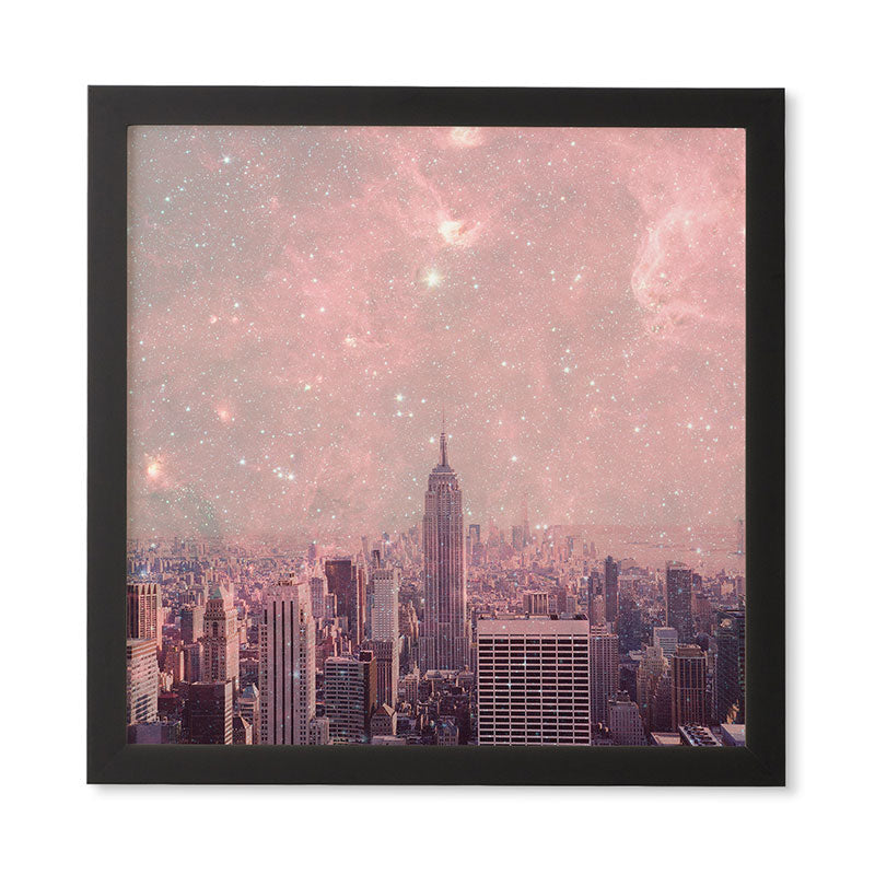 Bianca Green Stardust Covering New York Framed Wall Art