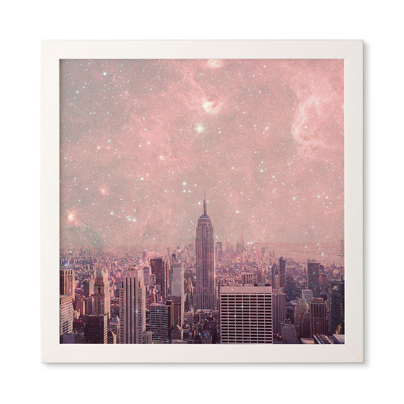 Bianca Green Stardust Covering New York Framed Wall Art