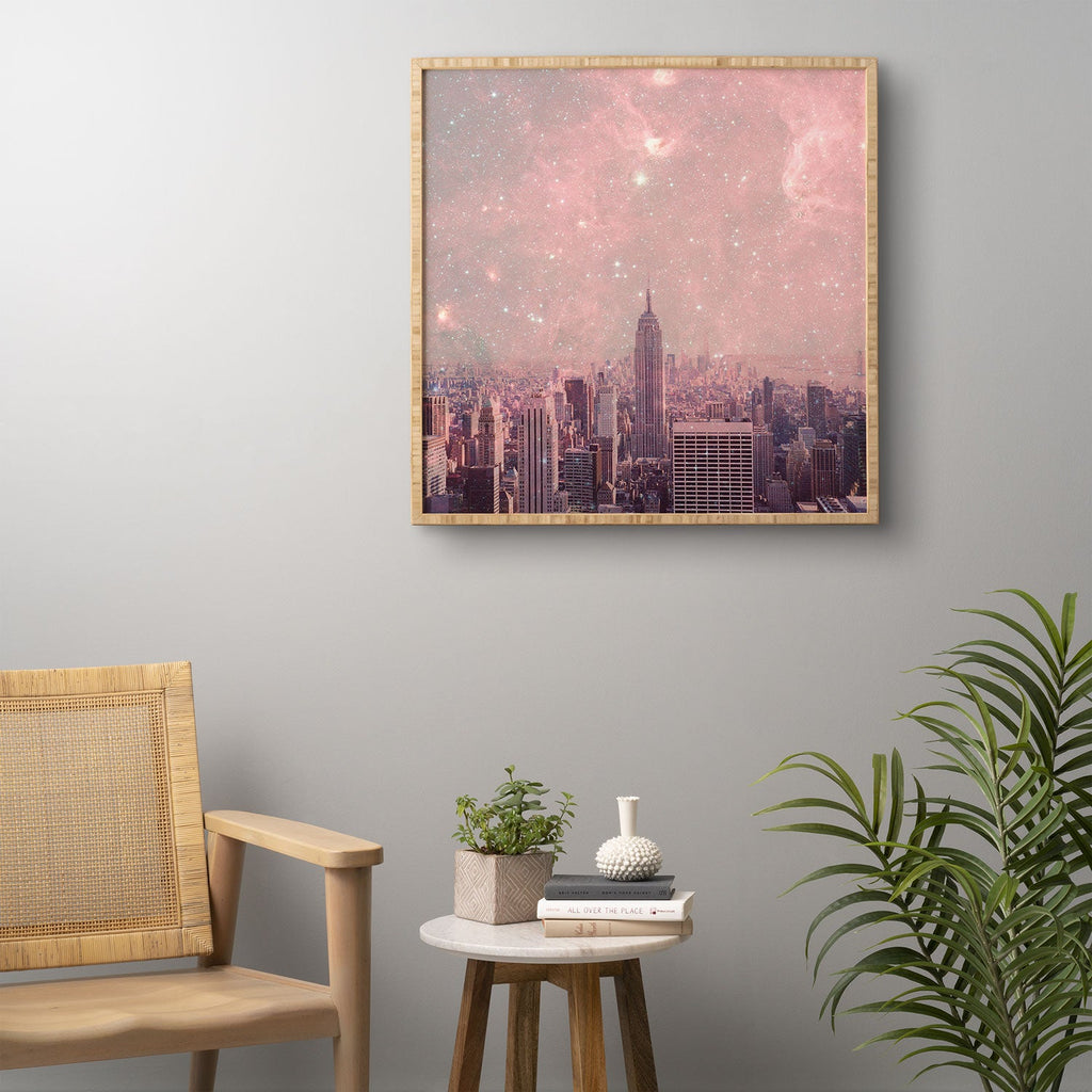 Bianca Green Stardust Covering New York Framed Wall Art