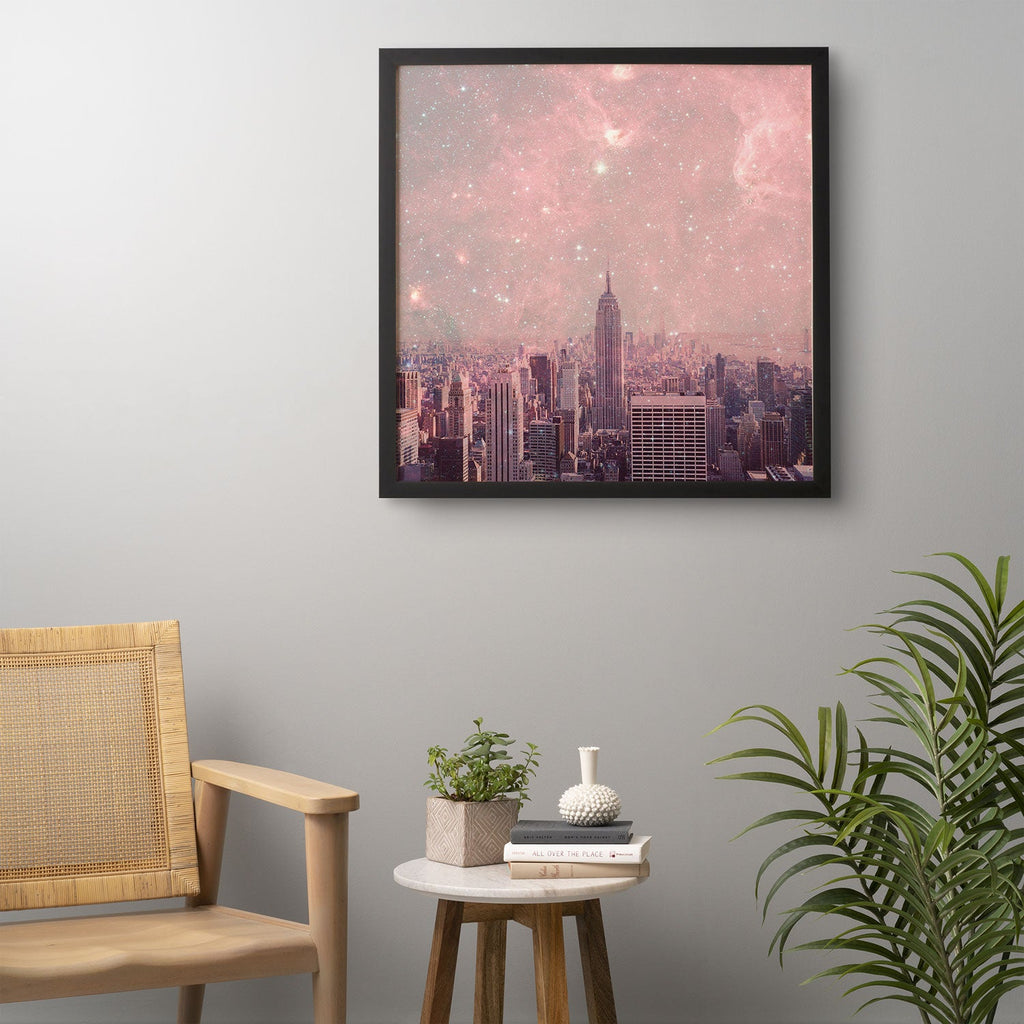 Bianca Green Stardust Covering New York Framed Wall Art