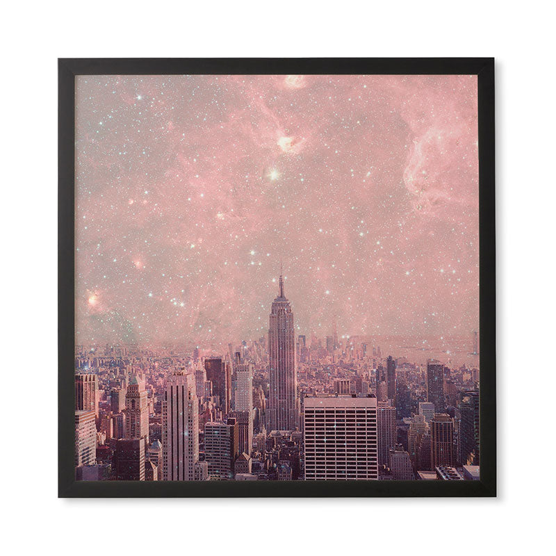 Bianca Green Stardust Covering New York Framed Wall Art