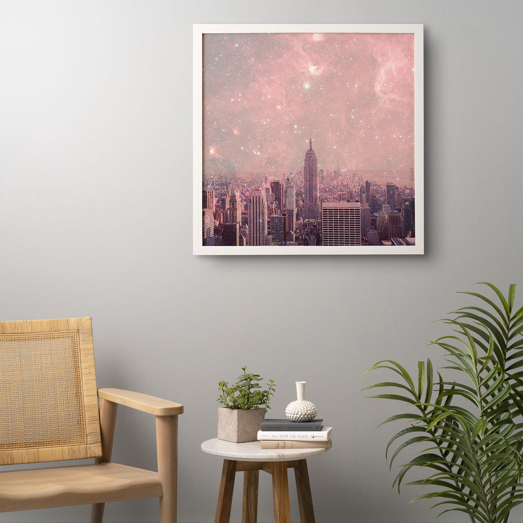 Bianca Green Stardust Covering New York Framed Wall Art