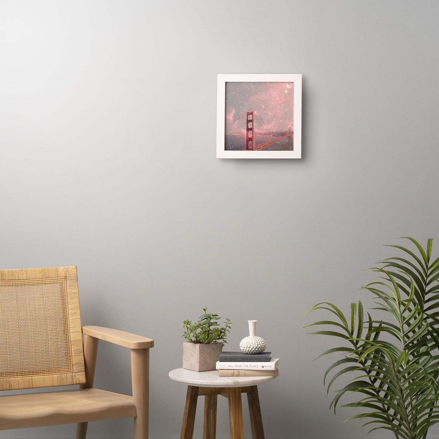 Bianca Green Stardust Covering San Francisco Framed Wall Art