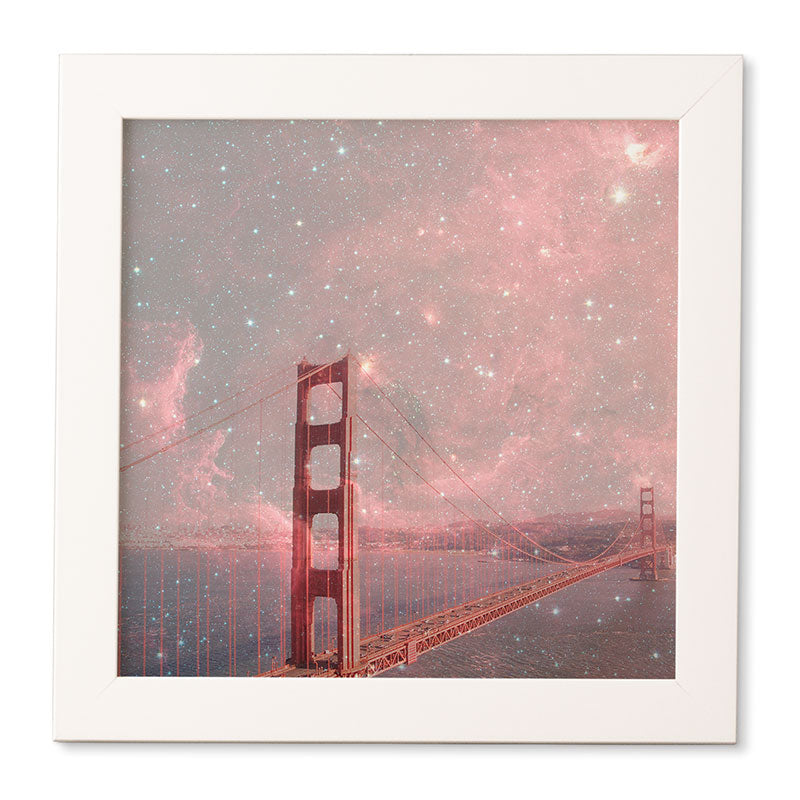 Bianca Green Stardust Covering San Francisco Framed Wall Art