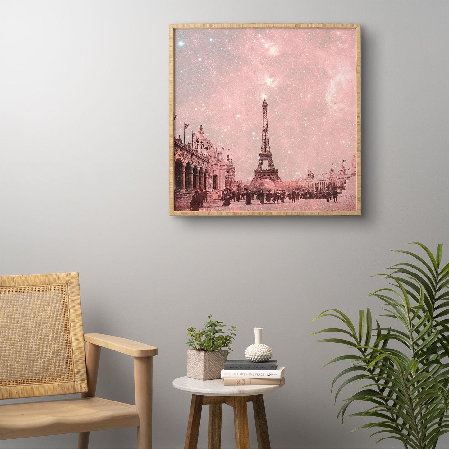 Bianca Green Stardust Covering Vintage Paris Framed Wall Art