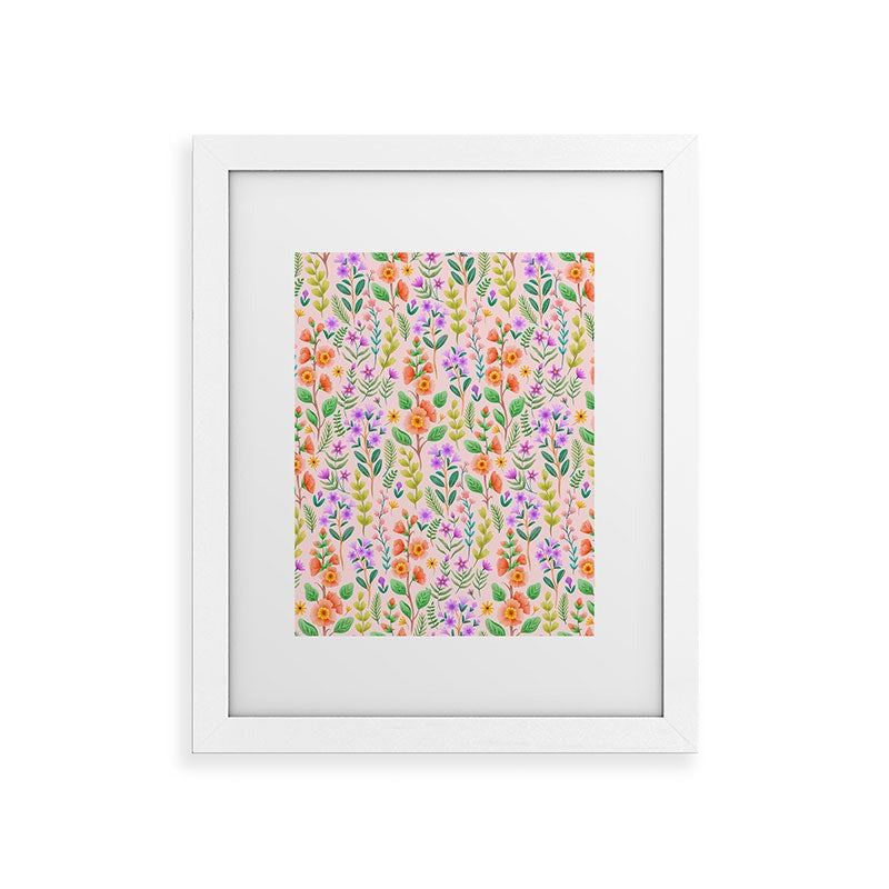 Pimlada Phuapradit Ditsy Spring Floral Framed Art Print
