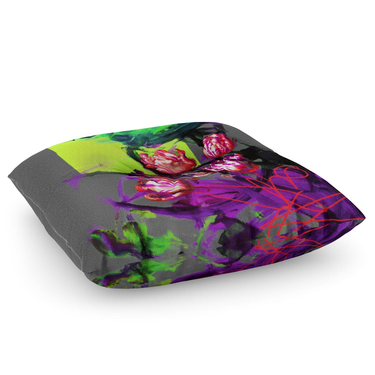 Biljana Kroll Bouquet of Tulips Floor Pillow Square