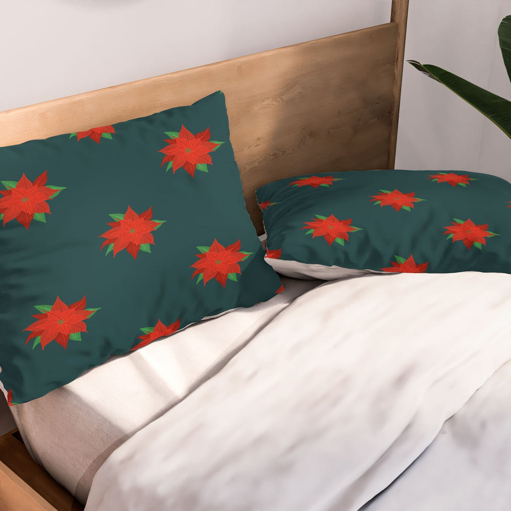 Design by Spark Poinsettia Florals Pillow Shams