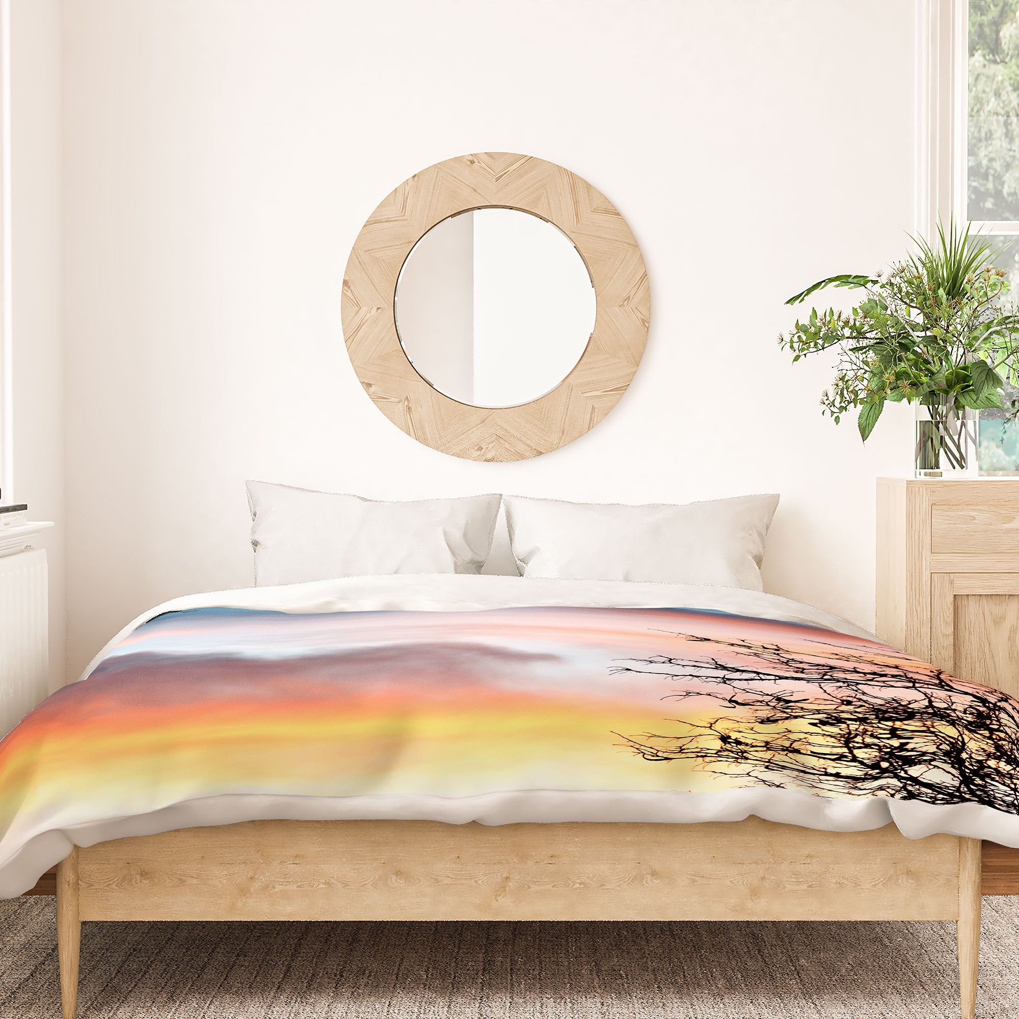 Bird Wanna Whistle Bird Line Duvet Cover