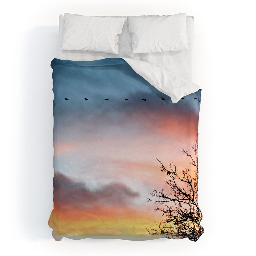 Bird Wanna Whistle Bird Line Duvet Cover