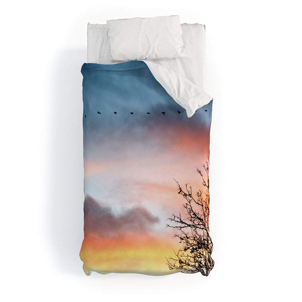 Bird Wanna Whistle Bird Line Duvet Cover