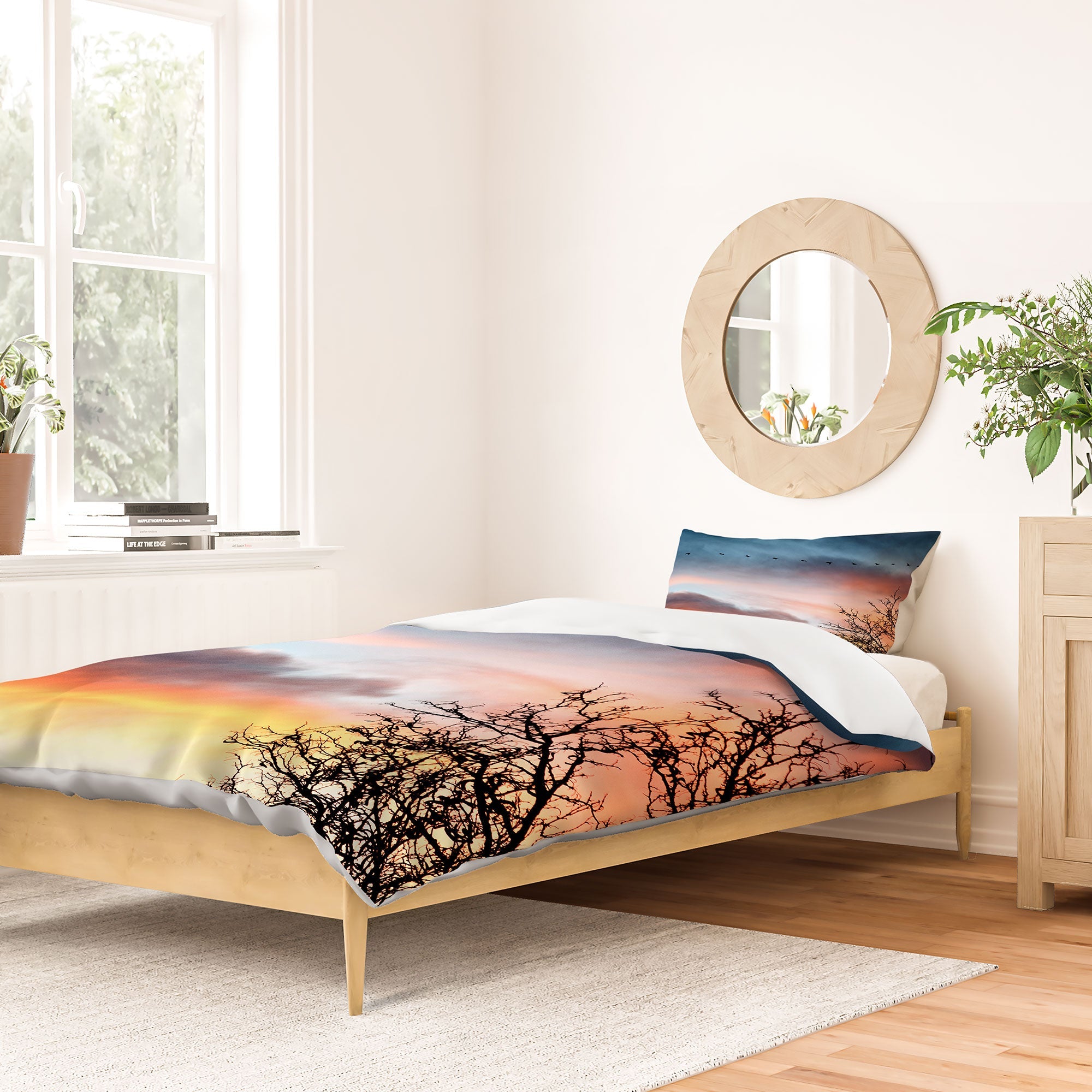 Bird Wanna Whistle Bird Line Duvet Cover