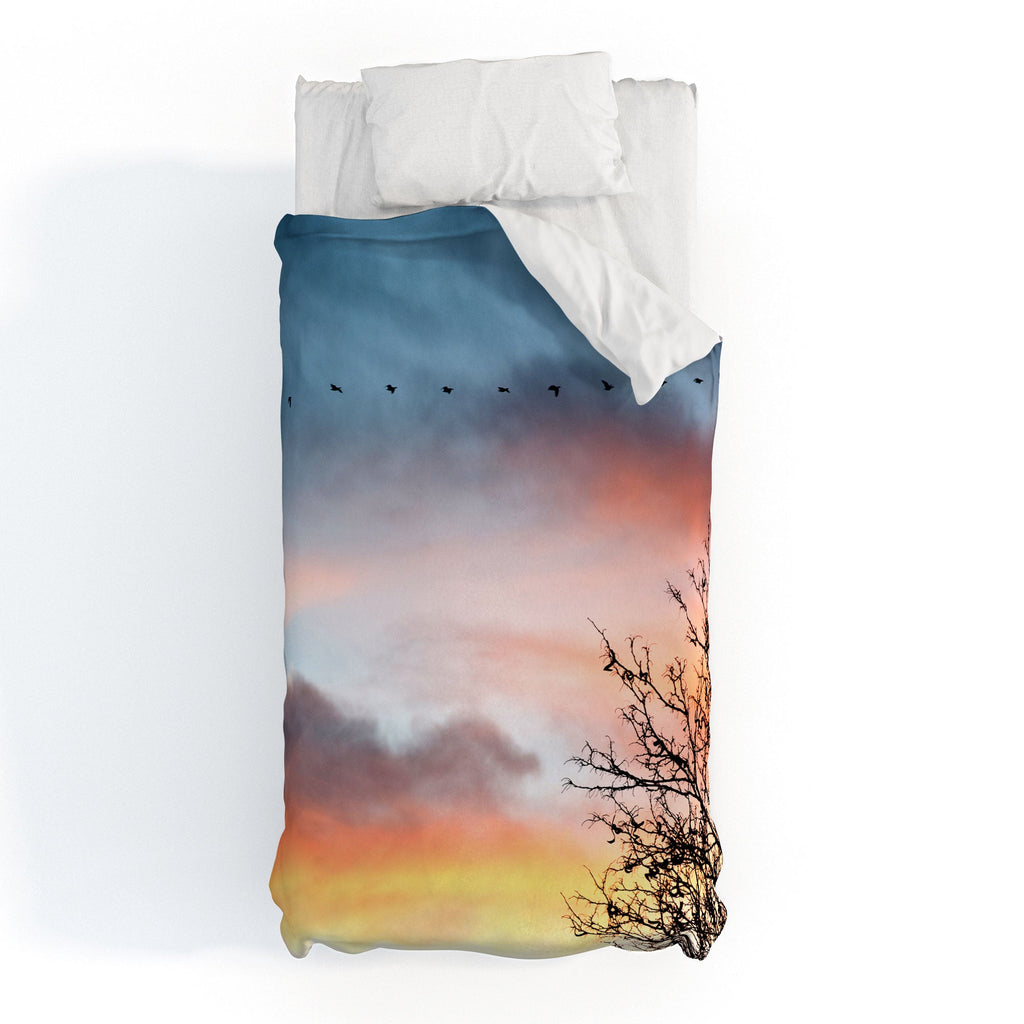 Bird Wanna Whistle Bird Line Duvet Cover