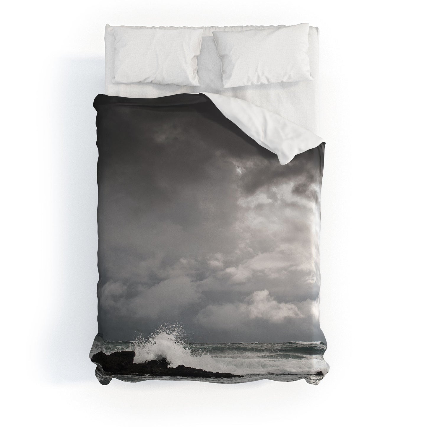 Bird Wanna Whistle White Water Duvet Cover