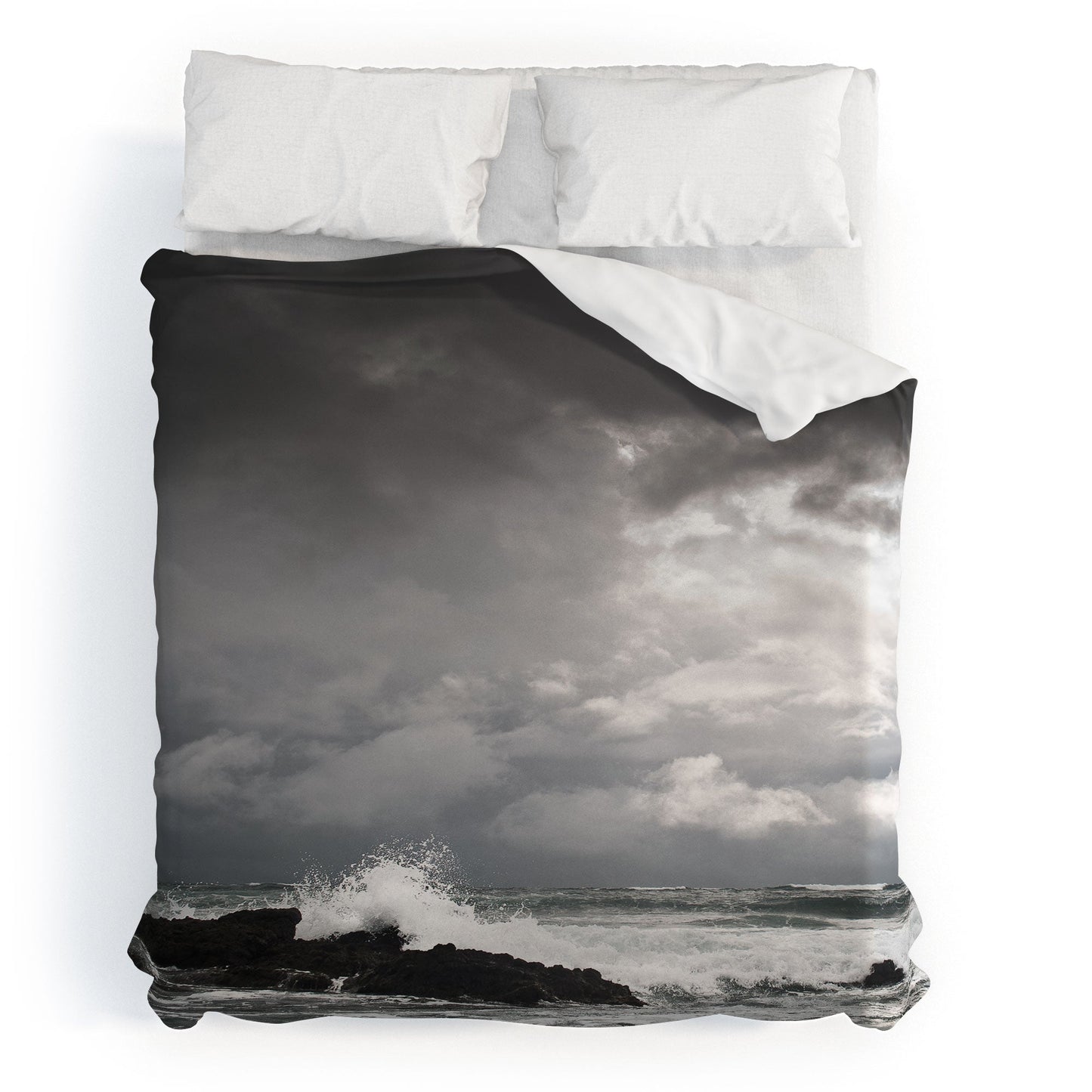 Bird Wanna Whistle White Water Duvet Cover