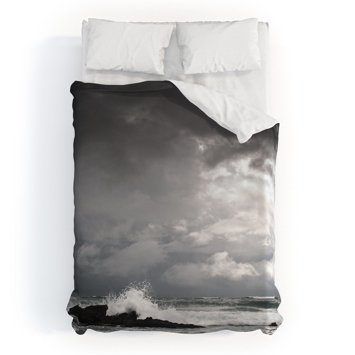 Bird Wanna Whistle White Water Duvet Cover